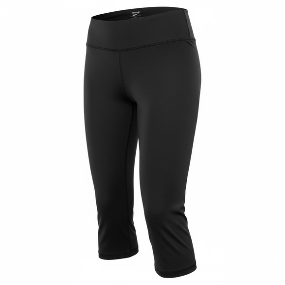 Reebok Lux 3/4 Capri Leggings - Black XL - Picture 3 of 10